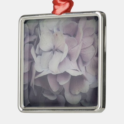 Hübsche Blüten Silbernes Ornament (Links)