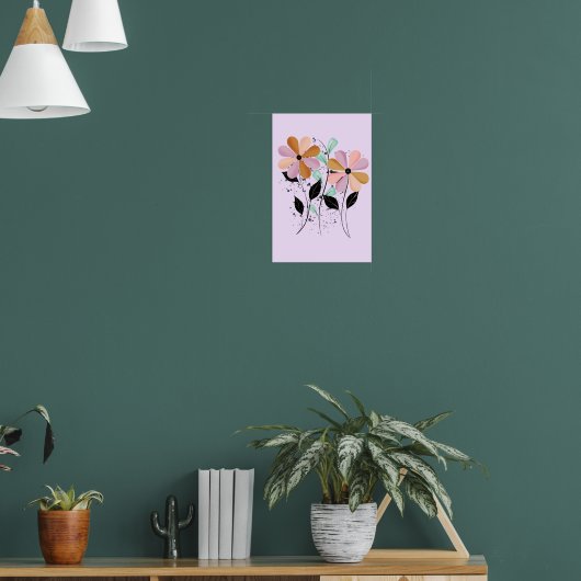 Hübsche Blütenblätter Poster (Wohnzimmer 1)