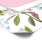 Hübsche Blütenfeder Zitat Door Mat Poster (Ecke)
