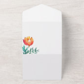 Hübsche Blütenfolder All In One Einladung (Außenbereich)