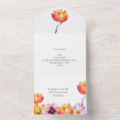 Hübsche Blütenfolder All In One Einladung (Innen Boden)