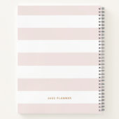 Hübsche Blütengoldfolie Letter C Monogramm Notizblock (Rückseite)