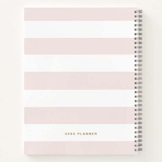 Hübsche Blütengoldfolie Letter C Monogramm Notizblock (Rückseite)