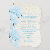 Hübsche Blütenhochzeit Einladung (Vorne/Hinten)