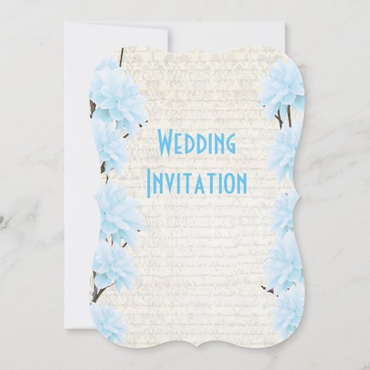 Hübsche Blütenhochzeit Einladung (Rückseite)