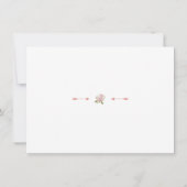 Hübsche Blütenrosa Blütenhochzeit rettet das Datum Save The Date (Rückseite)