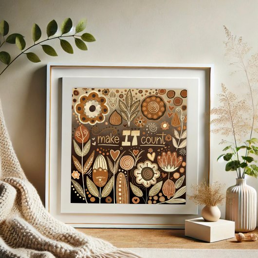 Hübsche Blütenvielfalt macht es zu einer Kostenvor Poster