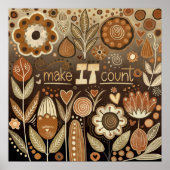 Hübsche Blütenvielfalt macht es zu einer Kostenvor Poster (Vorne)