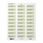 Hübsche Bogen-Schafe DESIGNOPTIONEN ~30 Etiketten (Vorne)