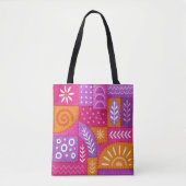 Hübsche Bohemian gemusterte Tote-Tasche Tasche (Vorderseite)