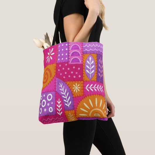 Hübsche Bohemian gemusterte Tote-Tasche Tasche (Von Nahem)