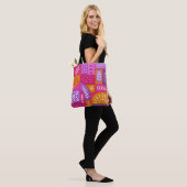 Hübsche Bohemian gemusterte Tote-Tasche Tasche (Am Model)