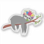 Hübsche Bohemische Blumenlatte Aufkleber (Vorderseite)