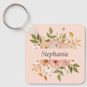 Hübsche böhmische Blumenmütter Schlüsselanhänger (Vorderseite)