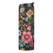 Hübsche BoHo Chalk Florals Thermal Tumbler Thermosbecher (Nach links gedreht)