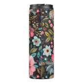 Hübsche BoHo Chalk Florals Thermal Tumbler Thermosbecher (Rückseite)