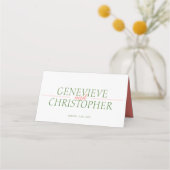 Hübsche Boho Creme Rose Hochzeit Platzkarte (Rückseite)