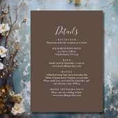 Hübsche Boho Mountain Wildblume auf einer Hochzeit Einladung