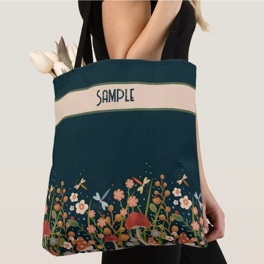 Hübsche Boho Wildblume Fun Custom Inspirivity Tasc Tasche