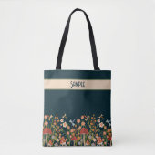 Hübsche Boho Wildblume Fun Custom Inspirivity Tasc Tasche (Vorderseite)