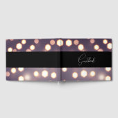 Hübsche Bokeh-Background-Hochzeit Gästebuch (Voll)
