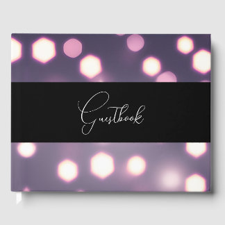 Hübsche Bokeh-Background-Hochzeit Gästebuch