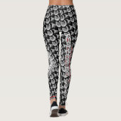 Hübsche böse Damen - Schädel SR19 u. Broncs Leggings (Rückseite)