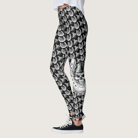 Hübsche böse Damen - Schädel SR19 u. Broncs Leggings (Links)