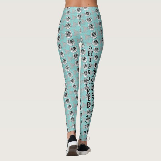Hübsche böse Damen - Schädel u. Broncs Leggings (Rückseite)