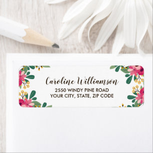 Hübsche botanisch-rosa Blume nach Maß