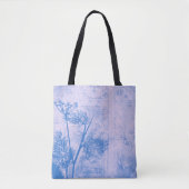 Hübsche botanische blaue tasche (Vorderseite)