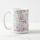 Hübsche botanische Blume Kaffeetasse (Links)