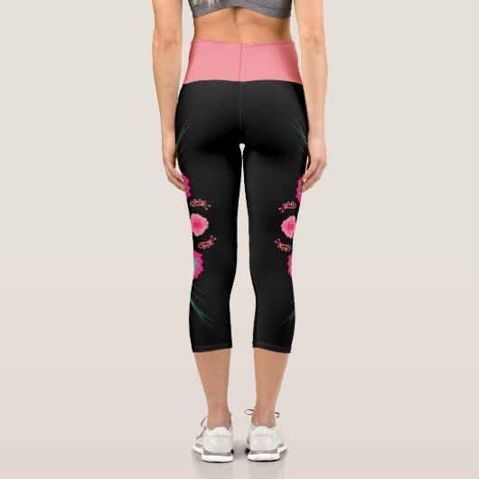 Hübsche botanische Leggings (Rückseite)