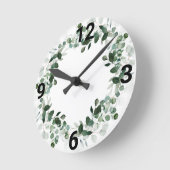 HÜBSCHE BOTANISCHE WANDECKUNG RUNDE WANDUHR (Winkel)
