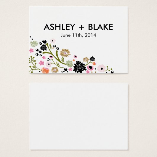 Hübsche Bouquet-Gastgeschenk Hochzeit (Vorne & Hinten)