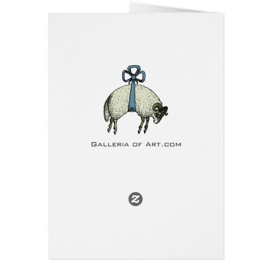 Hübsche BOW-SchafswÄNDLERFARBE ~ Karte (Hinten)