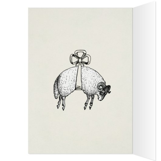 Hübsche BOW-SchafswÄNDLERFARBE ~ Karte (Innen (Links))