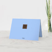 Hübsche Braun- und Weiße Husky-Grußkarte Karte (Rückseite)