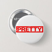 Hübsche Briefmarke Button (Vorne & Hinten)