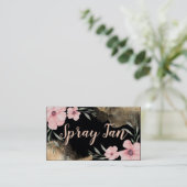 Hübsche Bronzestrahlung mit Floral-Bronze-Tinte Visitenkarte (Stehend Vorderseite)