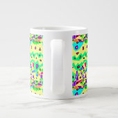 Hübsche brüchige gemusterte Kunst surreal Jumbo-Tasse (Rückseite)