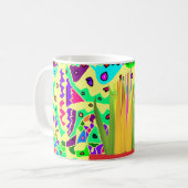 Hübsche brüchige gemusterte Kunst surreal Kaffeetasse (Vorderseite Links)