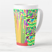 Hübsche brüchige gemusterte Kunst surreal Milchtasse (Rechte Ecke)