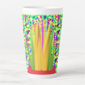 Hübsche brüchige gemusterte Kunst surreal Milchtasse (Vorderseite)