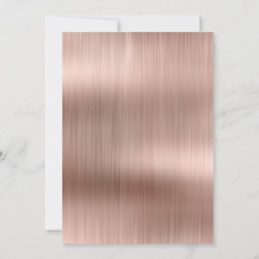 HÜBSCHE BRUSHED BRONZE TRIMMED 2 EINLADUNG (Rückseite)