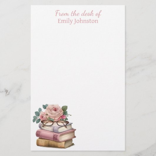 Hübsche Bücher Personalisiert Briefpapier (Vorderseite)