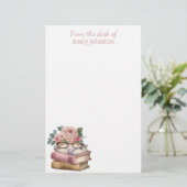 Hübsche Bücher Personalisiert Briefpapier (Stehend Vorderseite)