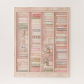 Hübsche Bücher und Blume Puzzle (Vertikal)