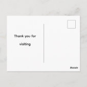 Hübsche Bücherwurm-Postkarte Postkarte (Rückseite)