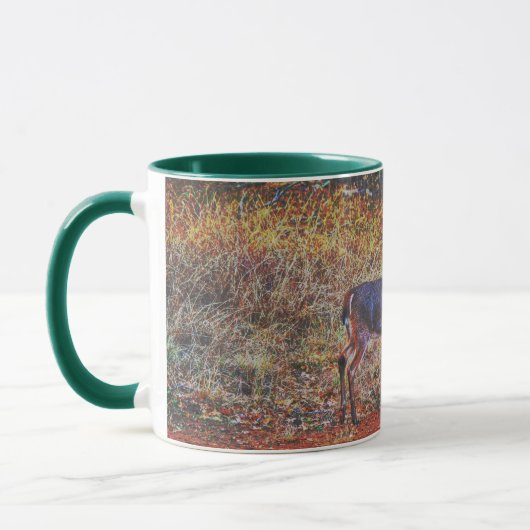 Hübsche Buck Walking Hirsche Kunst Tasse (Links)